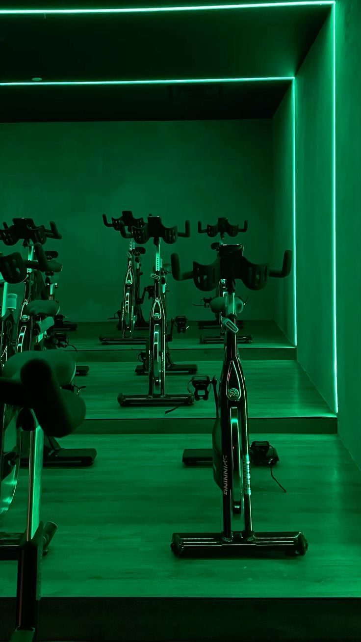 Green lit spin studio